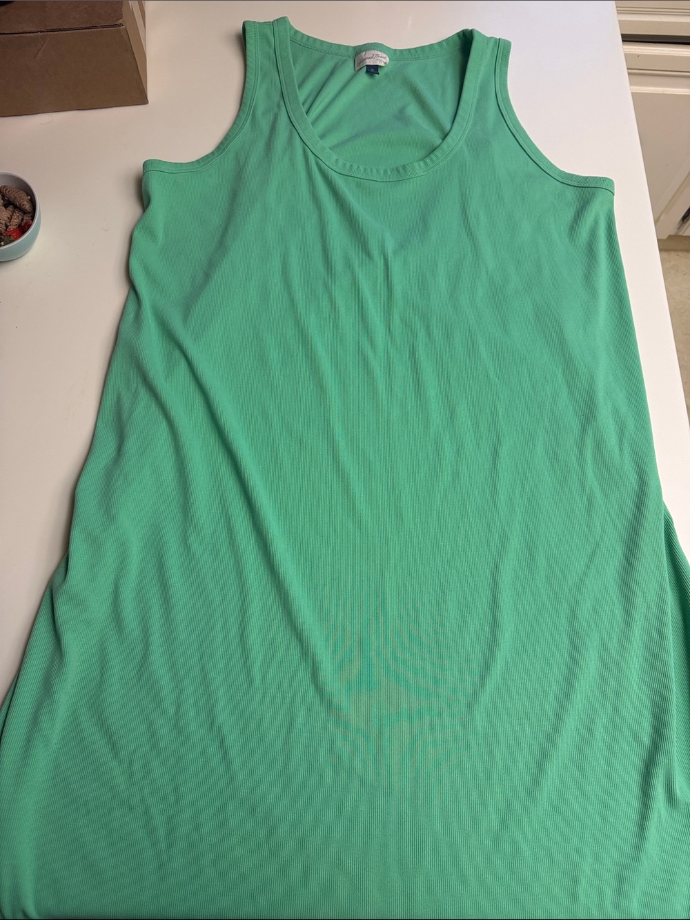 Universal Thread Ribbed Green Tank Dress 3X - Picture 2 of 4